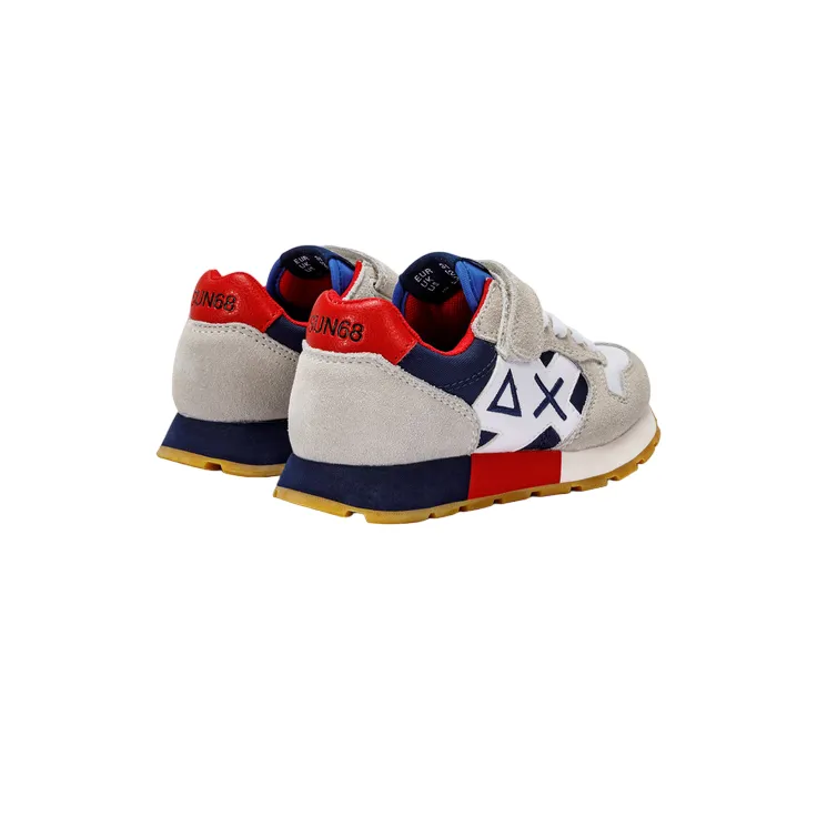 Sun68 Jaki Tricolors Kid Z33312K 0107 white-navy blue boys' sneakers