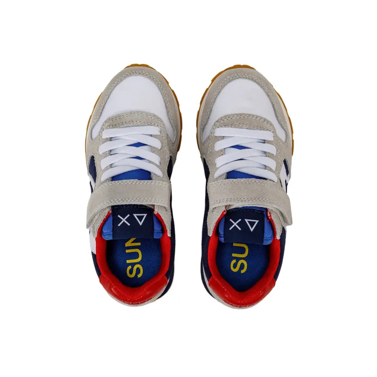 Sun68 Jaki Tricolors Kid Z33312K 0107 white-navy blue boys' sneakers