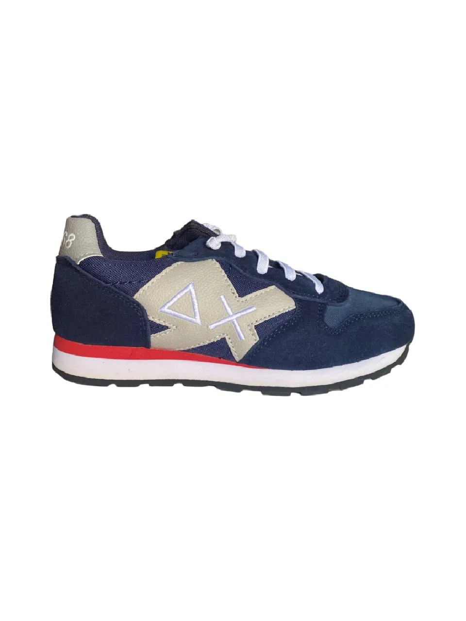 Sun98 children's sneakers Tom Nylon Patch Logo Z29304 07 navy blue