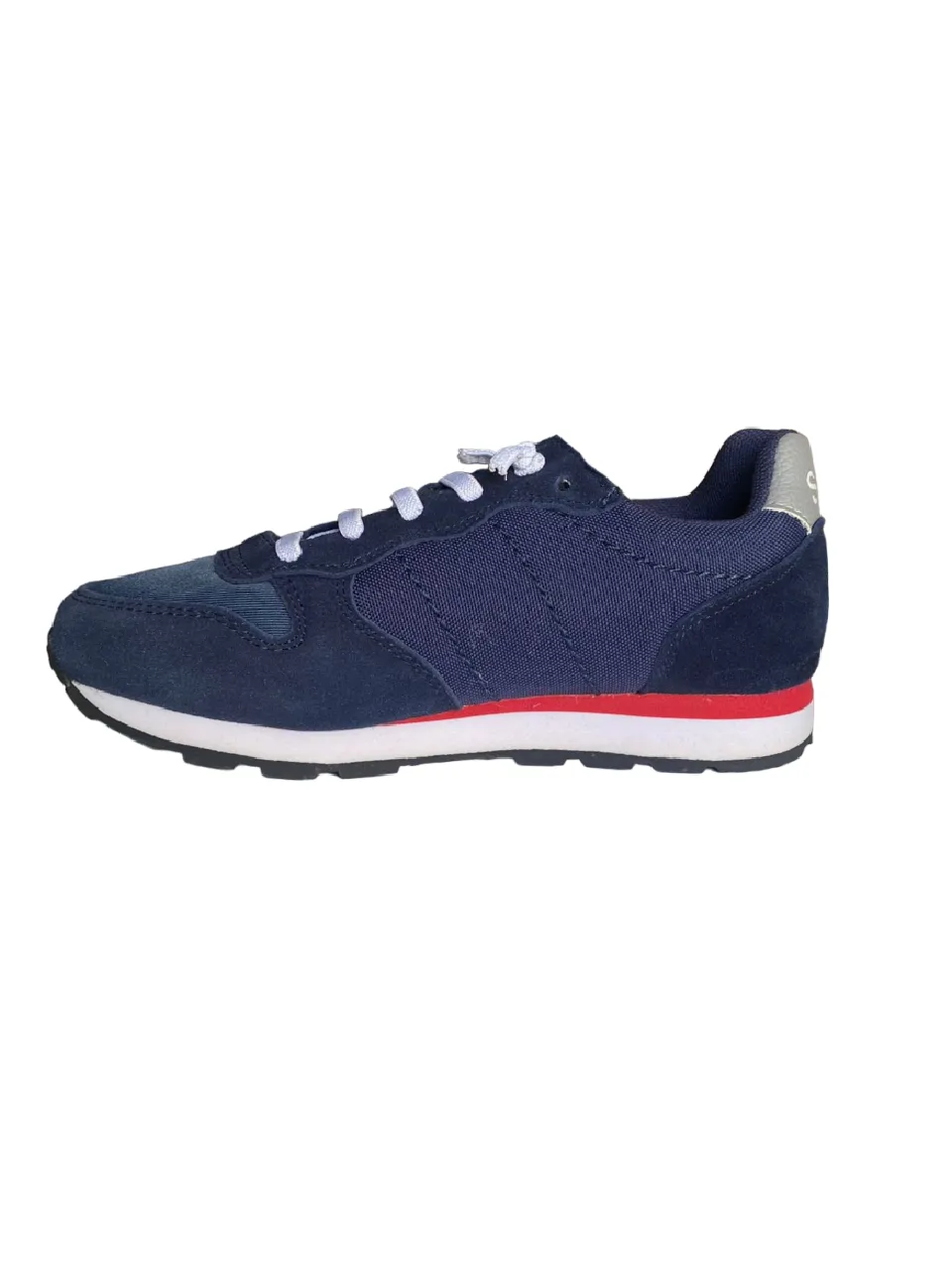 Sun98 children's sneakers Tom Nylon Patch Logo Z29304 07 navy blue