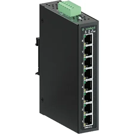 Switch Ethernet Wieland, 8 porte, No