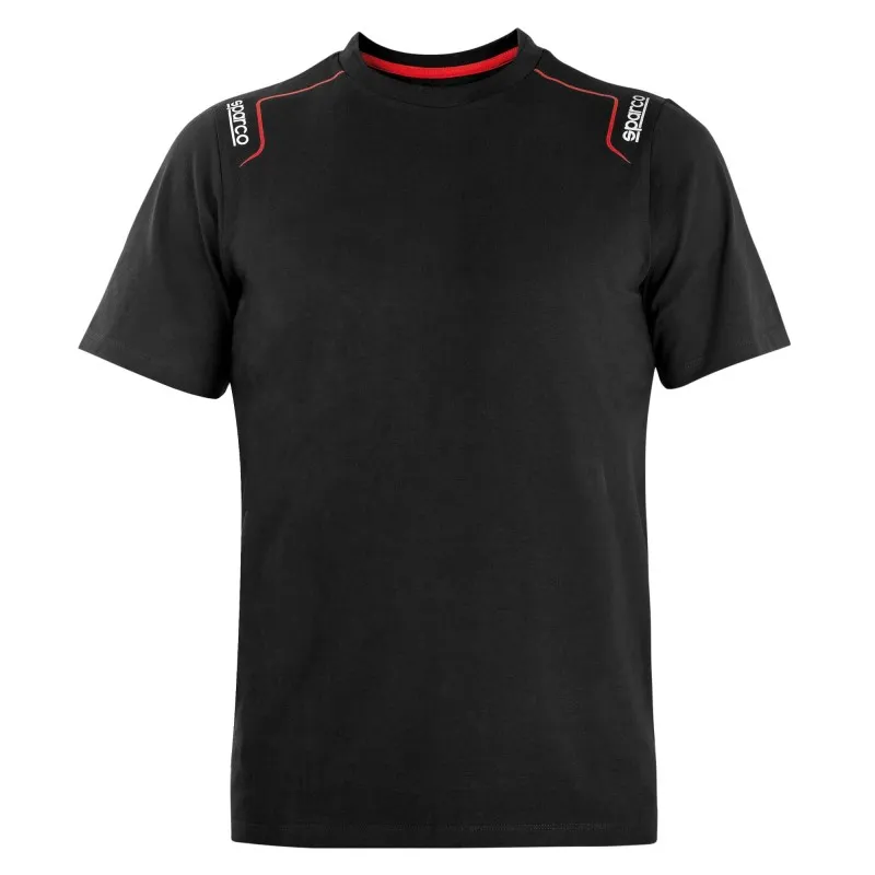 T-shirt Maglietta Elasticizzata TRENTON Sparco in cotone - Nero