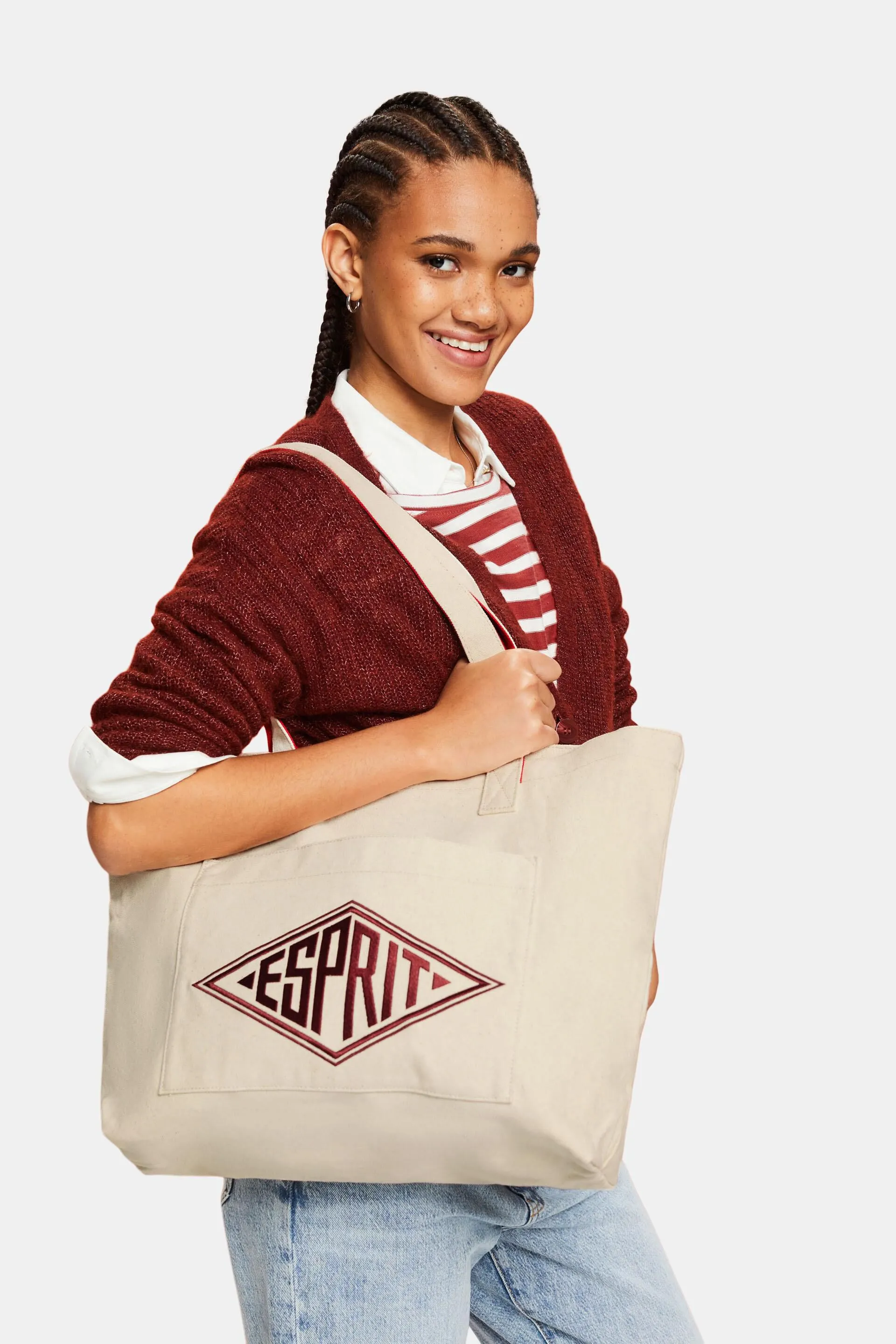 Tote Bag con logo in canvas