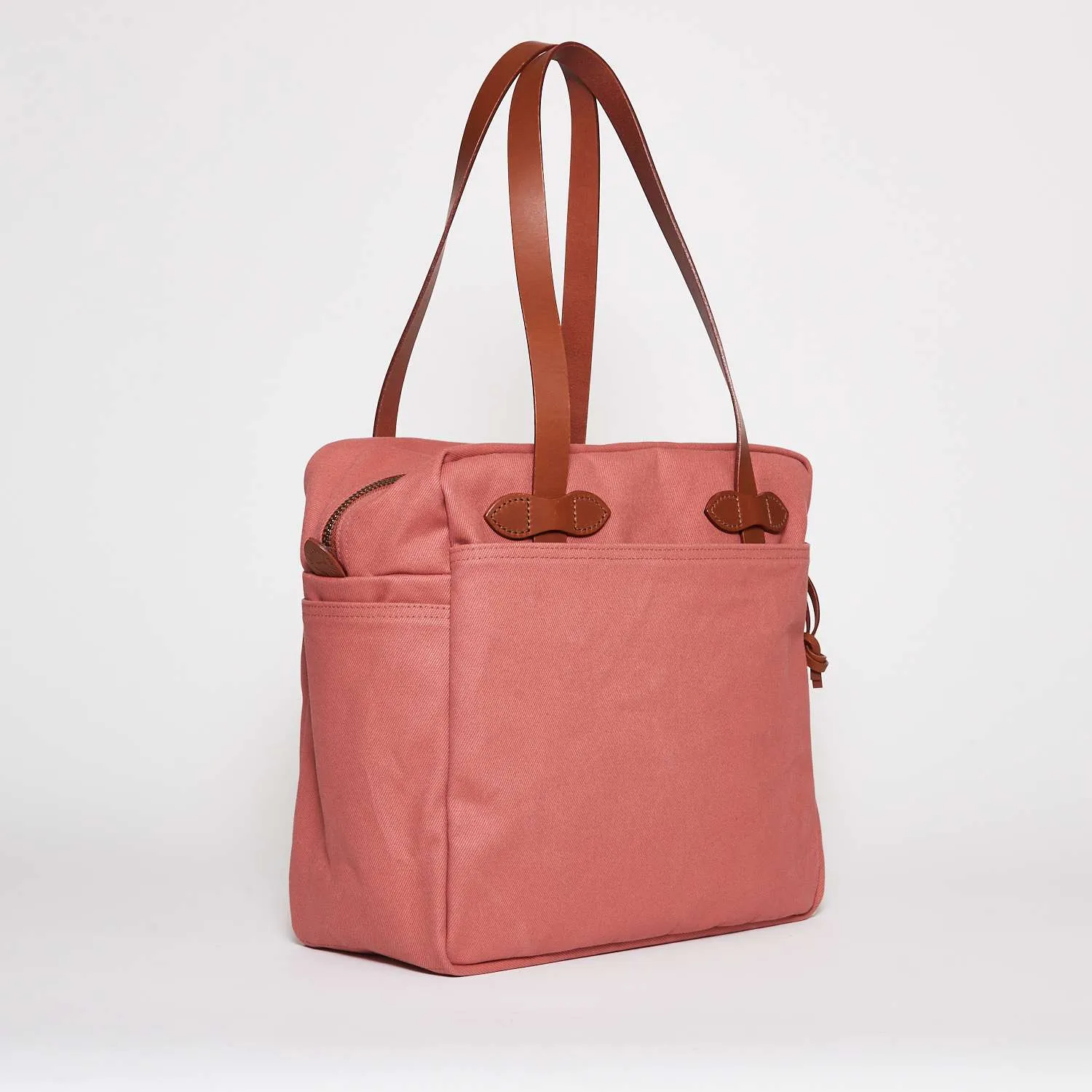 Tote Bag In Twill Robusto Con Cerniera