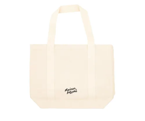 Tote Bag Maison Kitsuné Fox Head color ecru