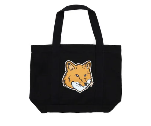Tote Bag Maison Kitsuné Fox Head nera