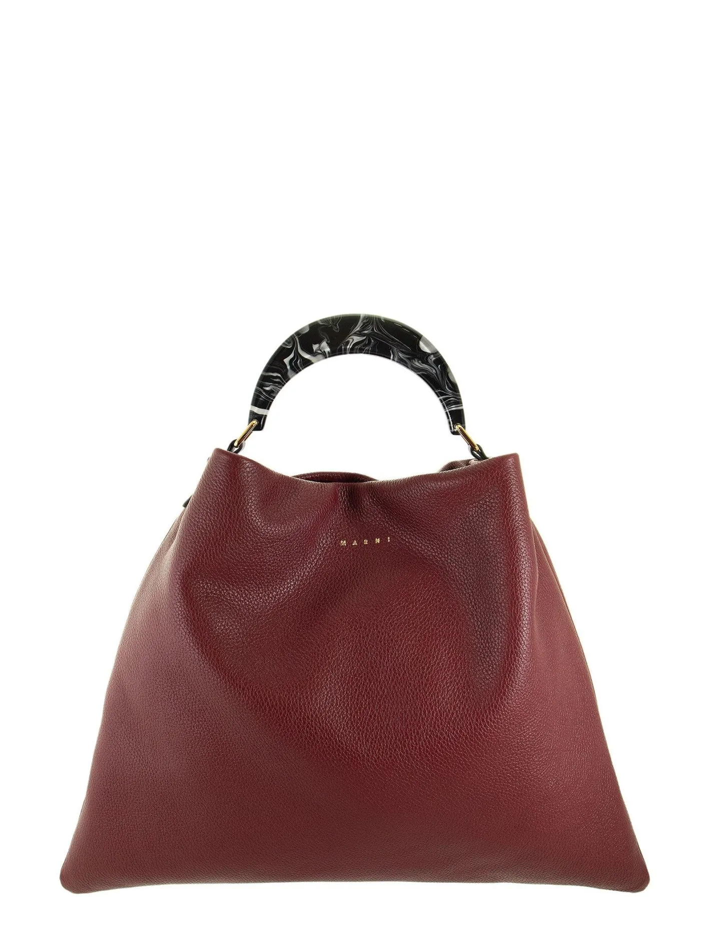 TOTE PANNIER – Leather bag with semi-circular handle
