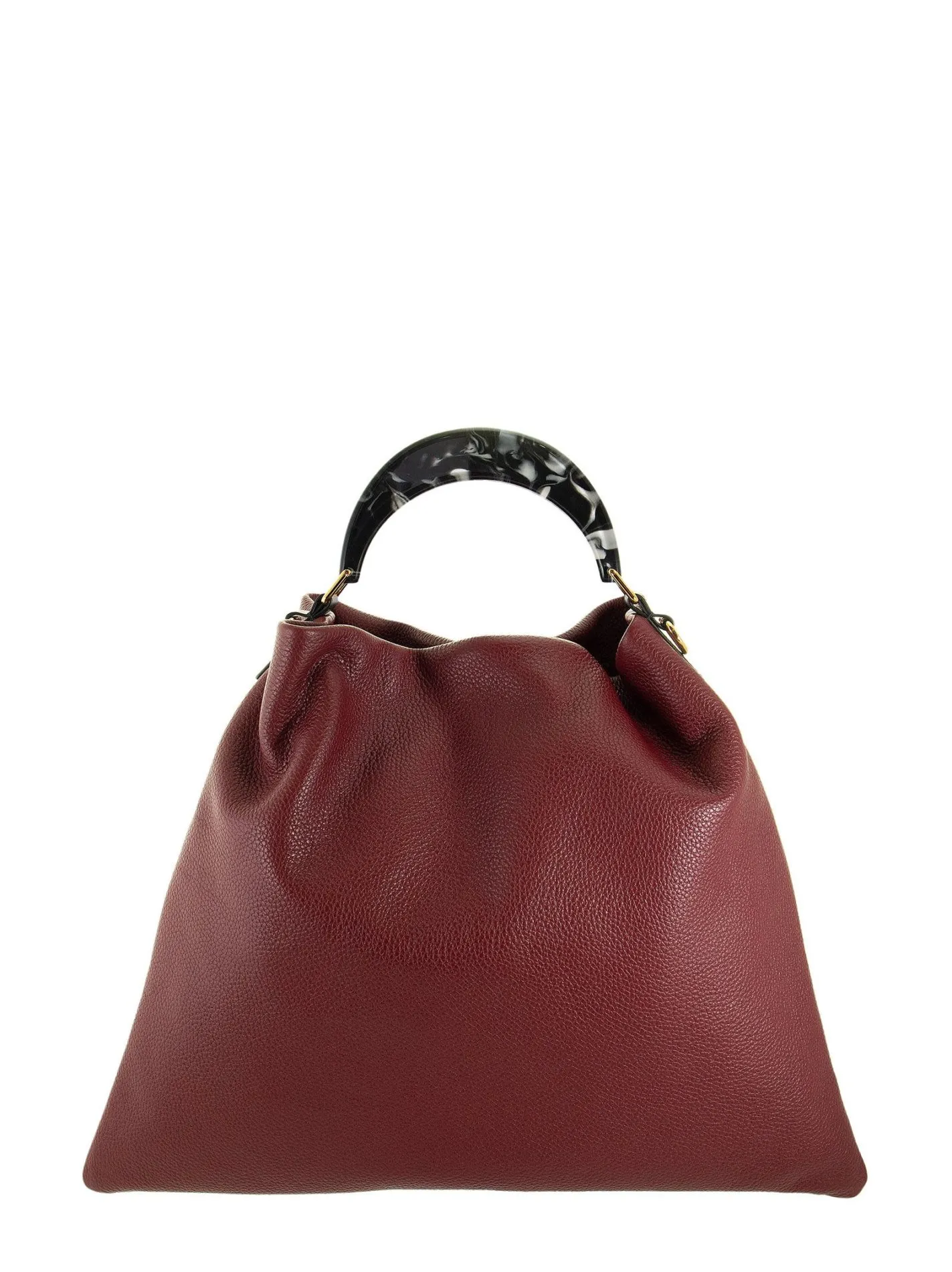 TOTE PANNIER – Leather bag with semi-circular handle