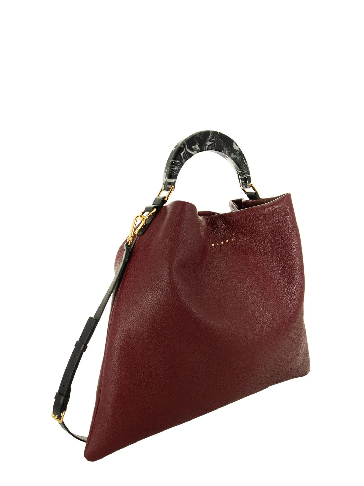 TOTE PANNIER – Leather bag with semi-circular handle