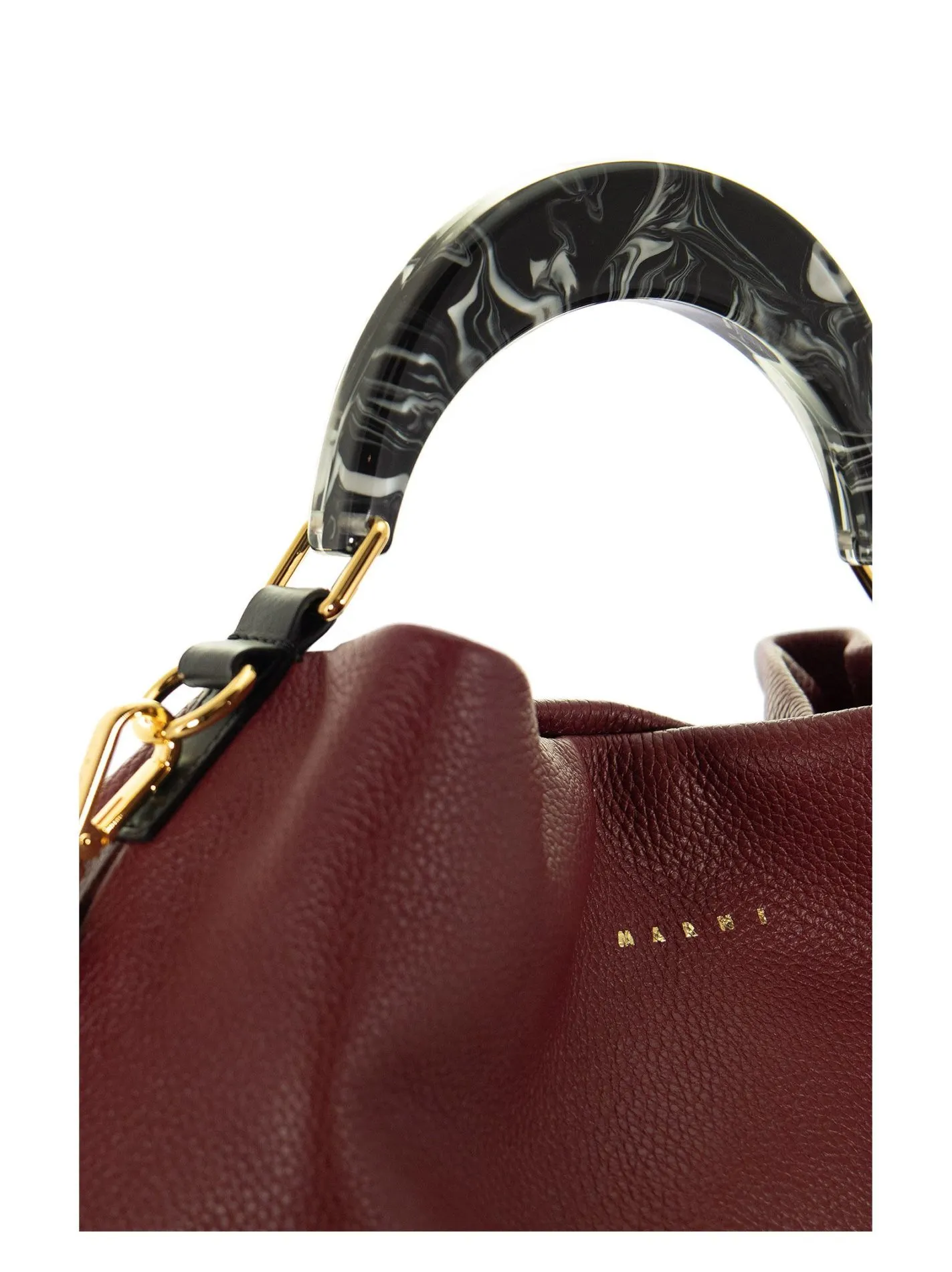 TOTE PANNIER – Leather bag with semi-circular handle