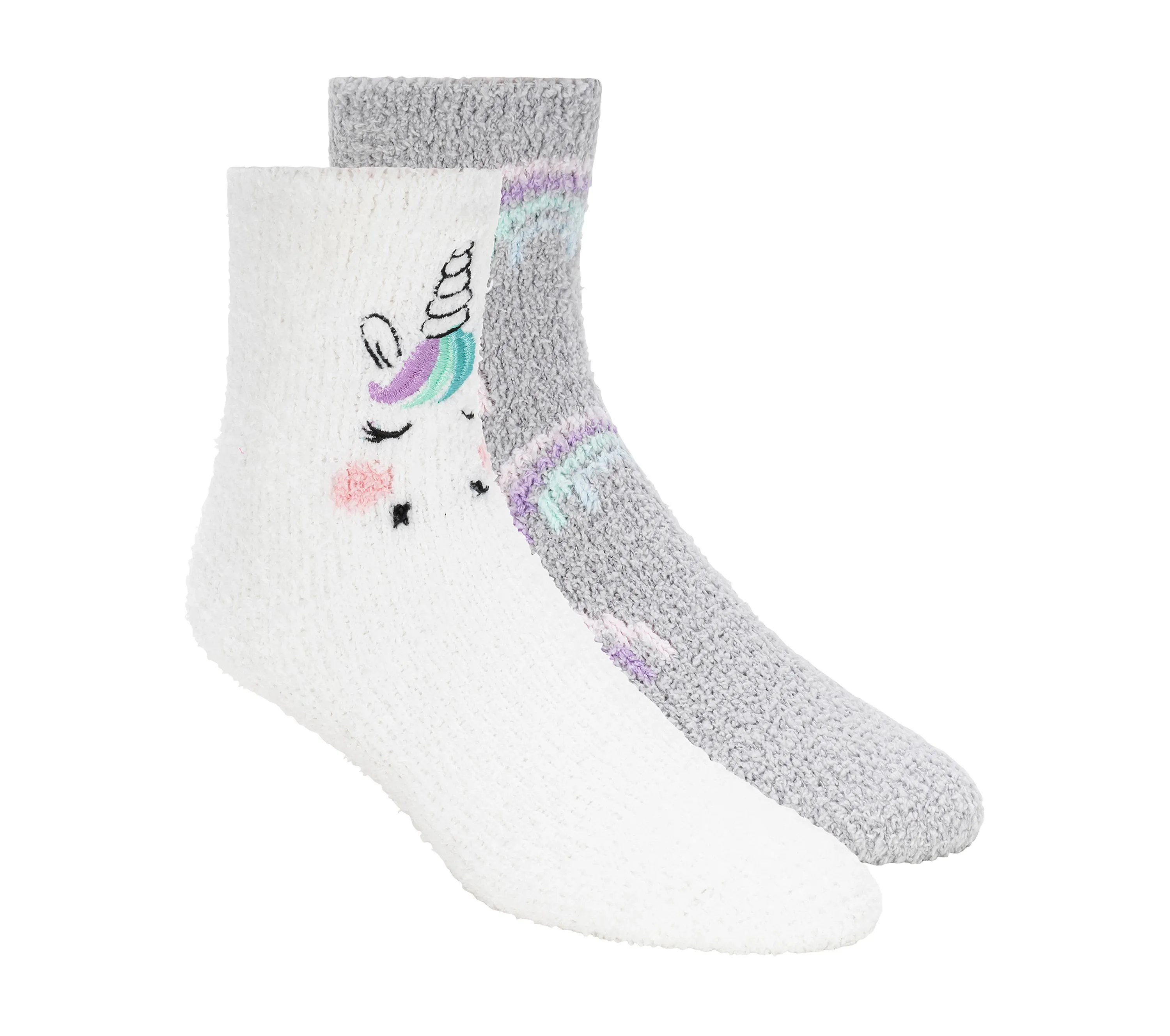 Unicorn Cozy Crew Socks - 2 Pack