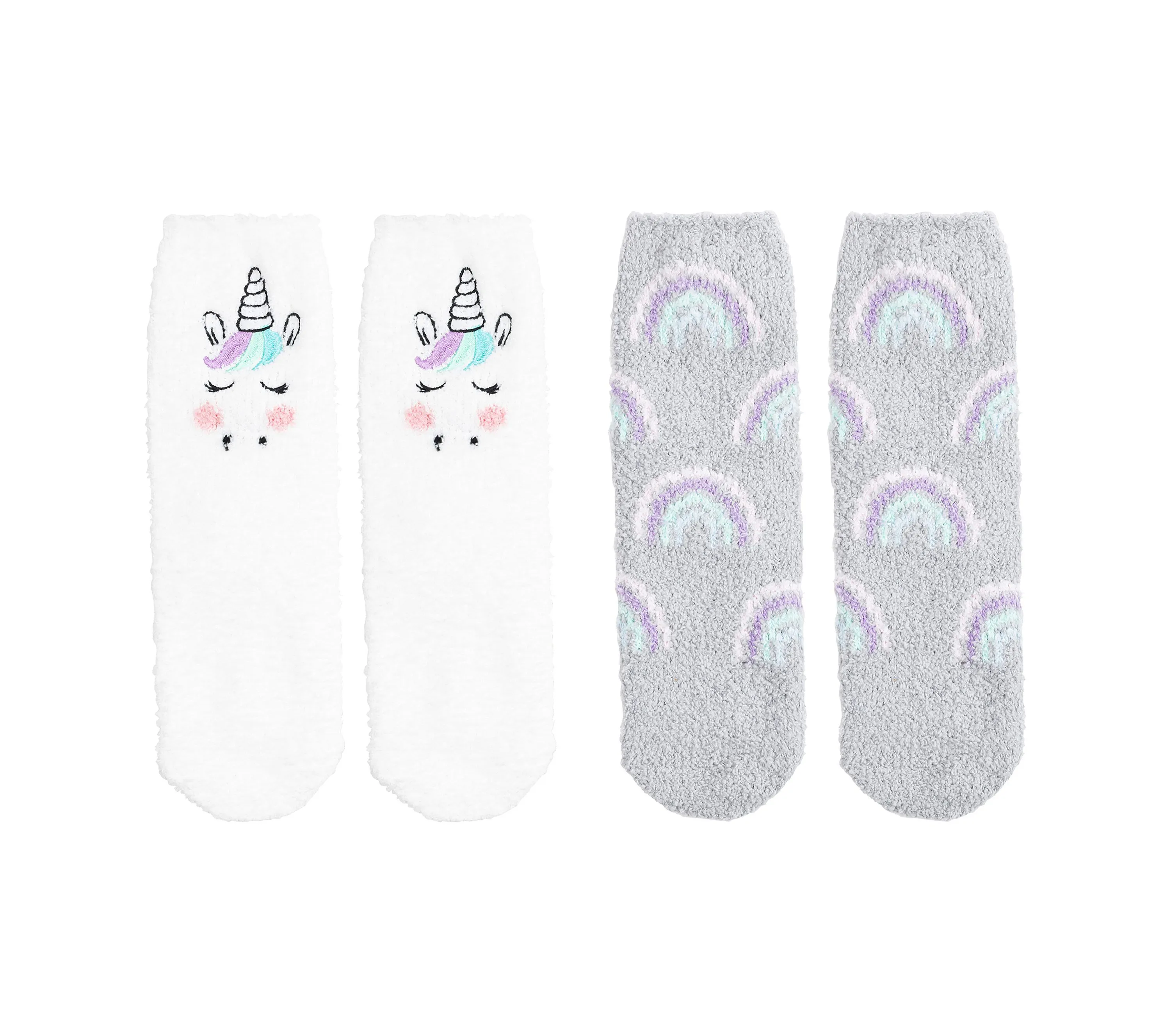 Unicorn Cozy Crew Socks - 2 Pack