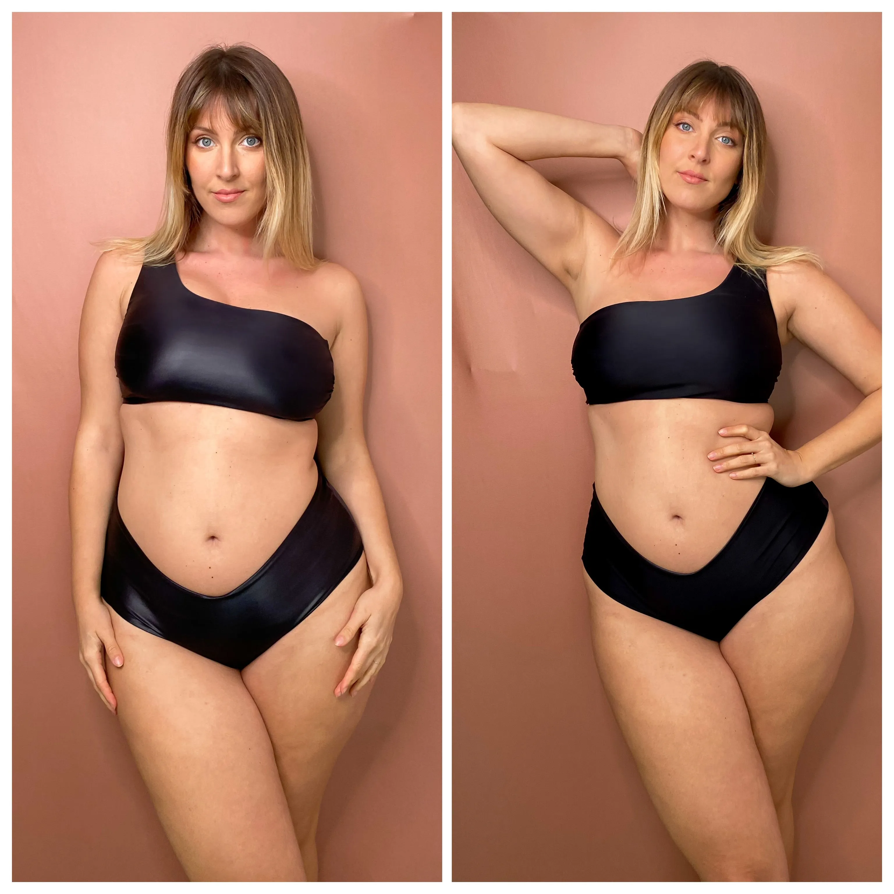 Venus Slip - NERO effetto Ecopelle / Opaco