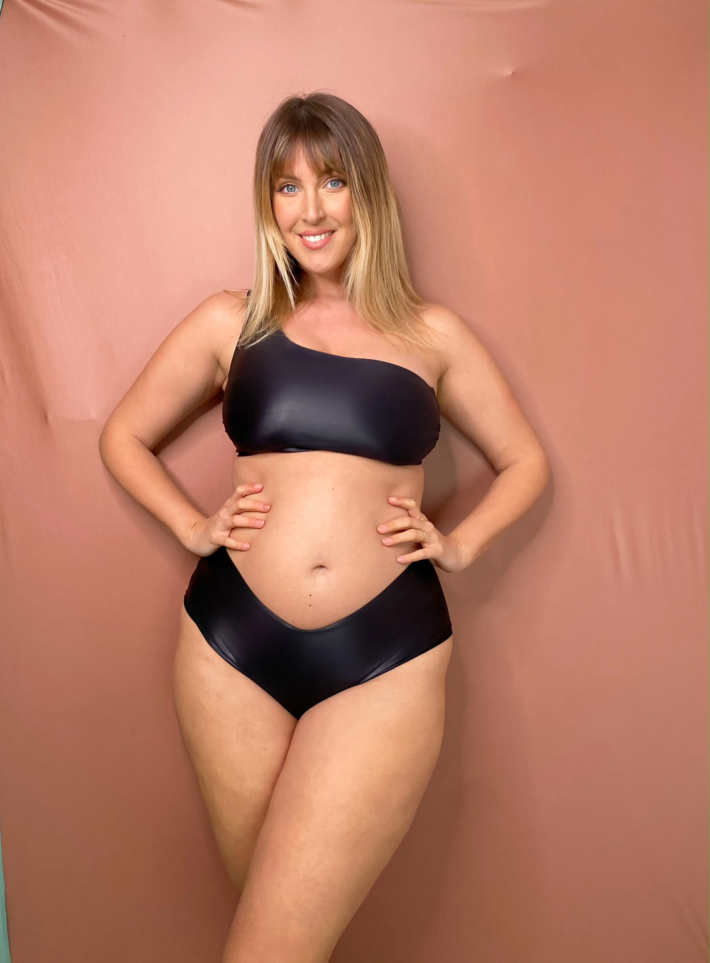 Venus Slip - NERO effetto Ecopelle / Opaco