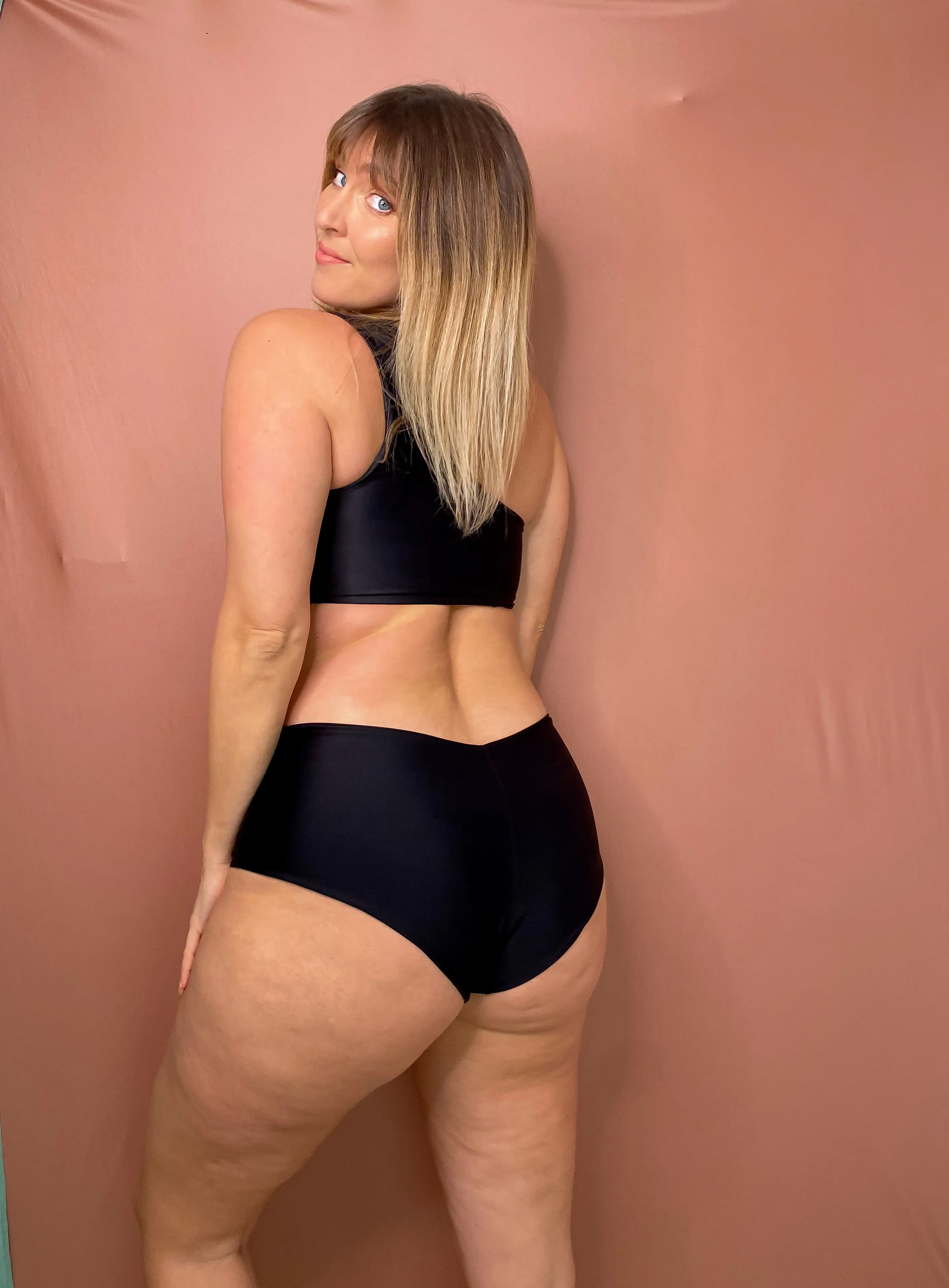 Venus Slip - NERO effetto Ecopelle / Opaco