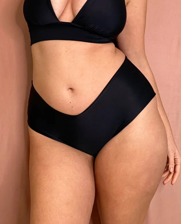 Venus Slip - NERO effetto Ecopelle / Opaco