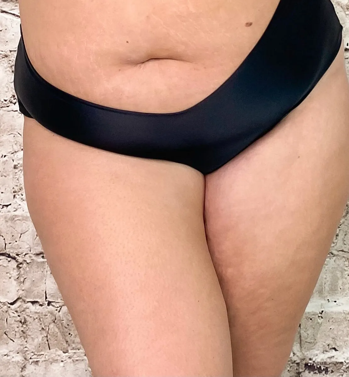 Venus Slip - NERO effetto Ecopelle / Opaco