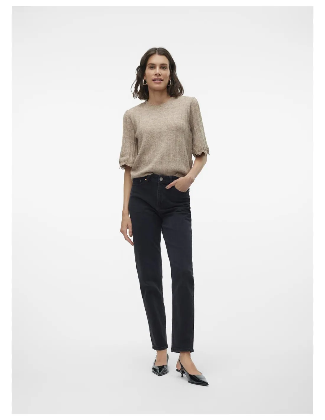VERO MODA DONNA TESSA HR MOM JEANS RA128 GA