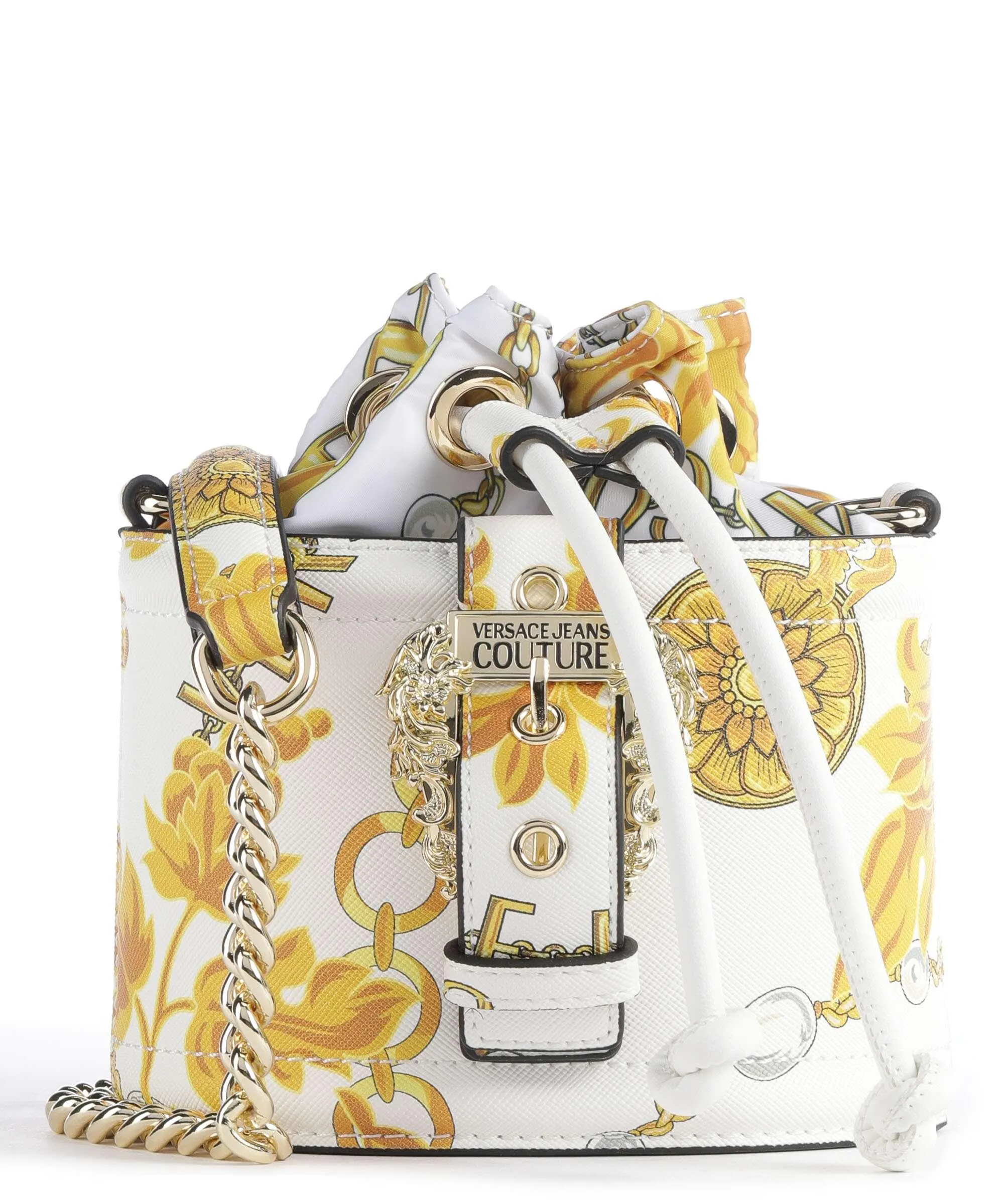  Versace Jeans Couture Couture 01 Borsa a secchiello pelle sintetica bianco  