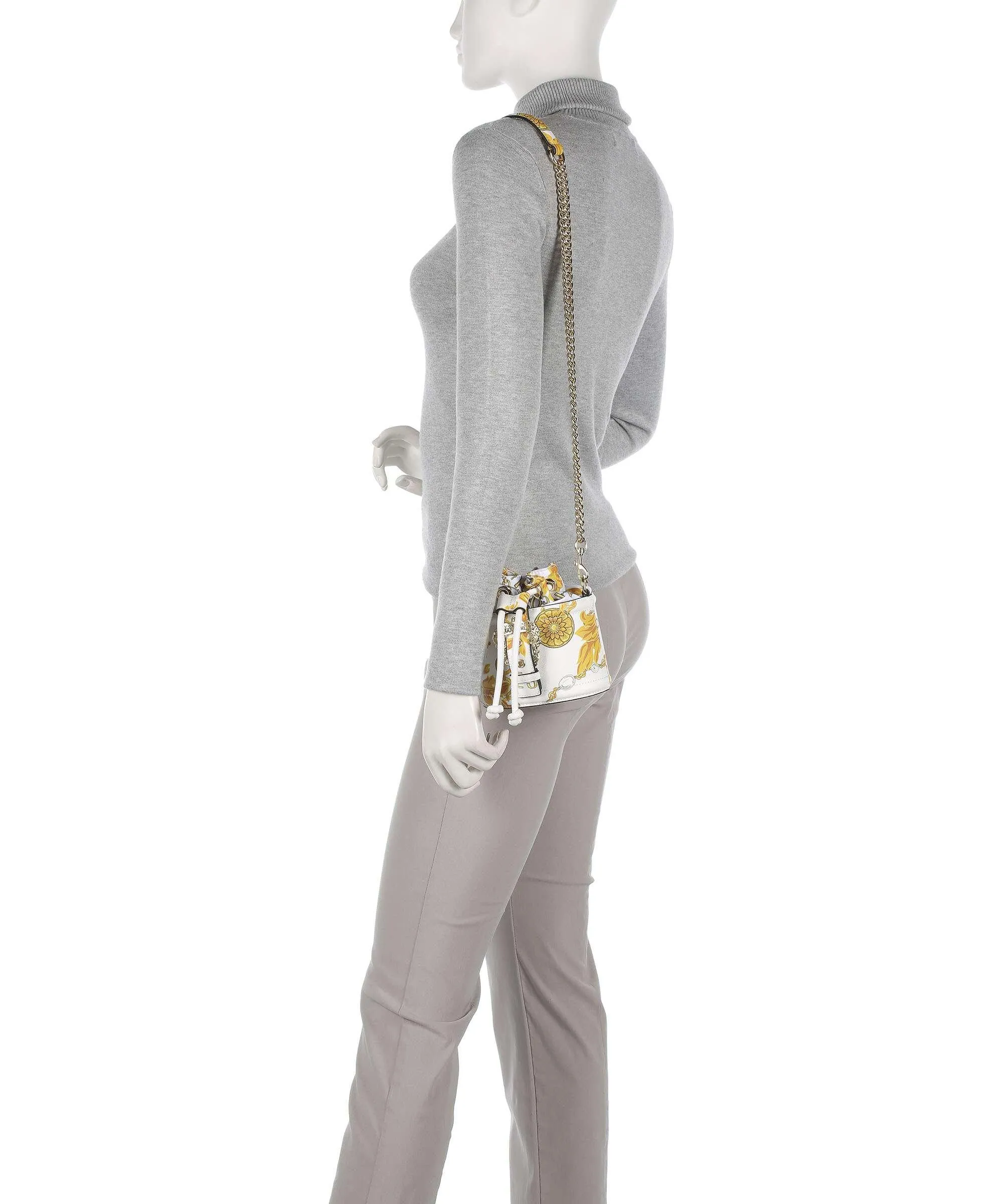  Versace Jeans Couture Couture 01 Borsa a secchiello pelle sintetica bianco  