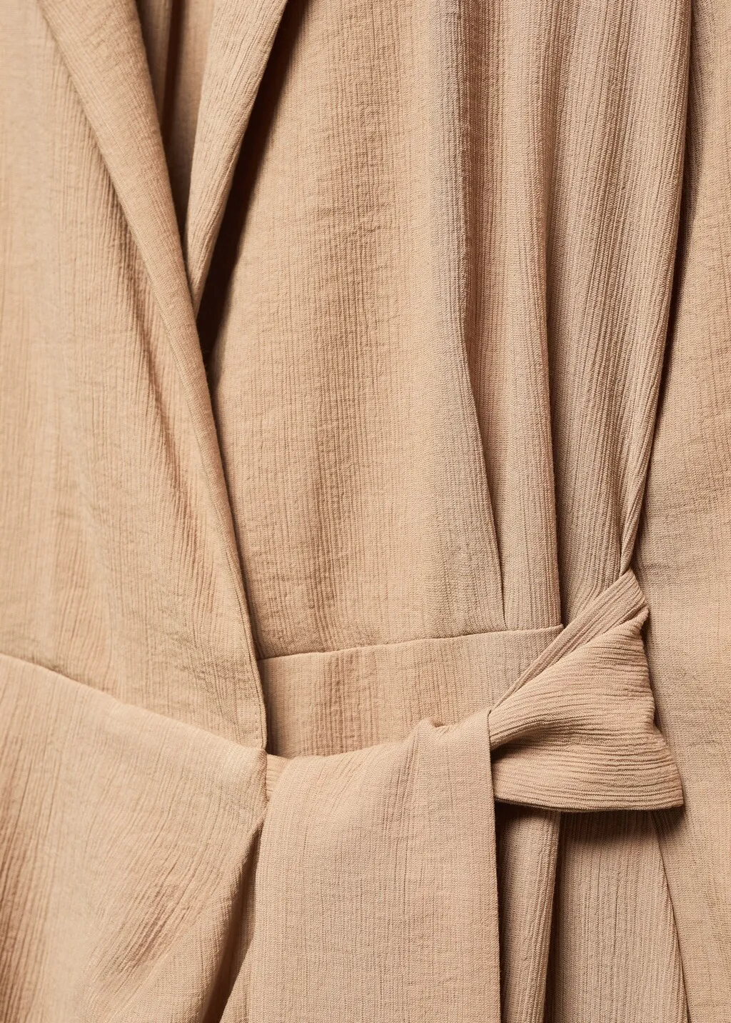 Vestito camicione dettaglio nodo
