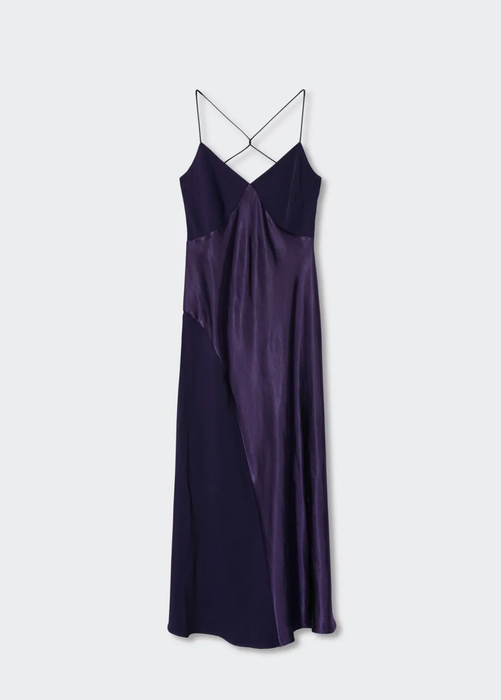 Vestito inserto satinato