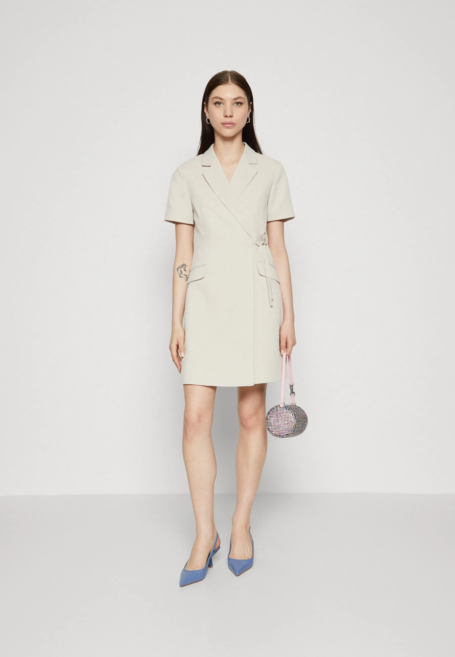 VMCHANDY FITTED SHORT WRAP DRESS - Vestito estivo