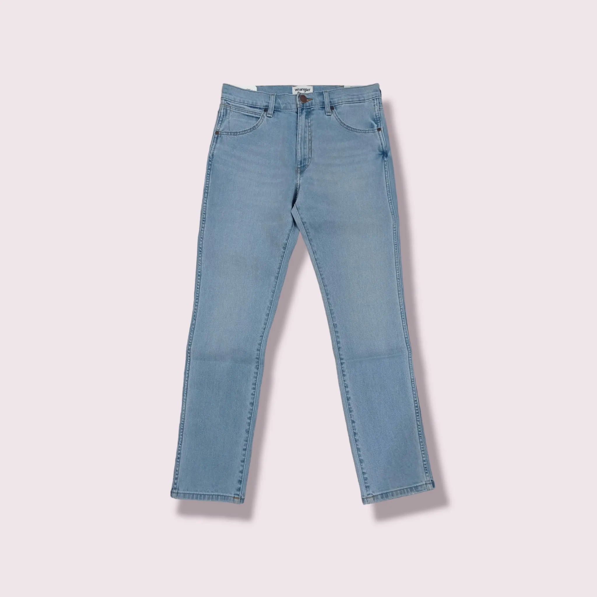 WRANGLER Jeans cinque tasche lavaggio chiaro LARSTON SLIM TAPPARED THE GRINGO