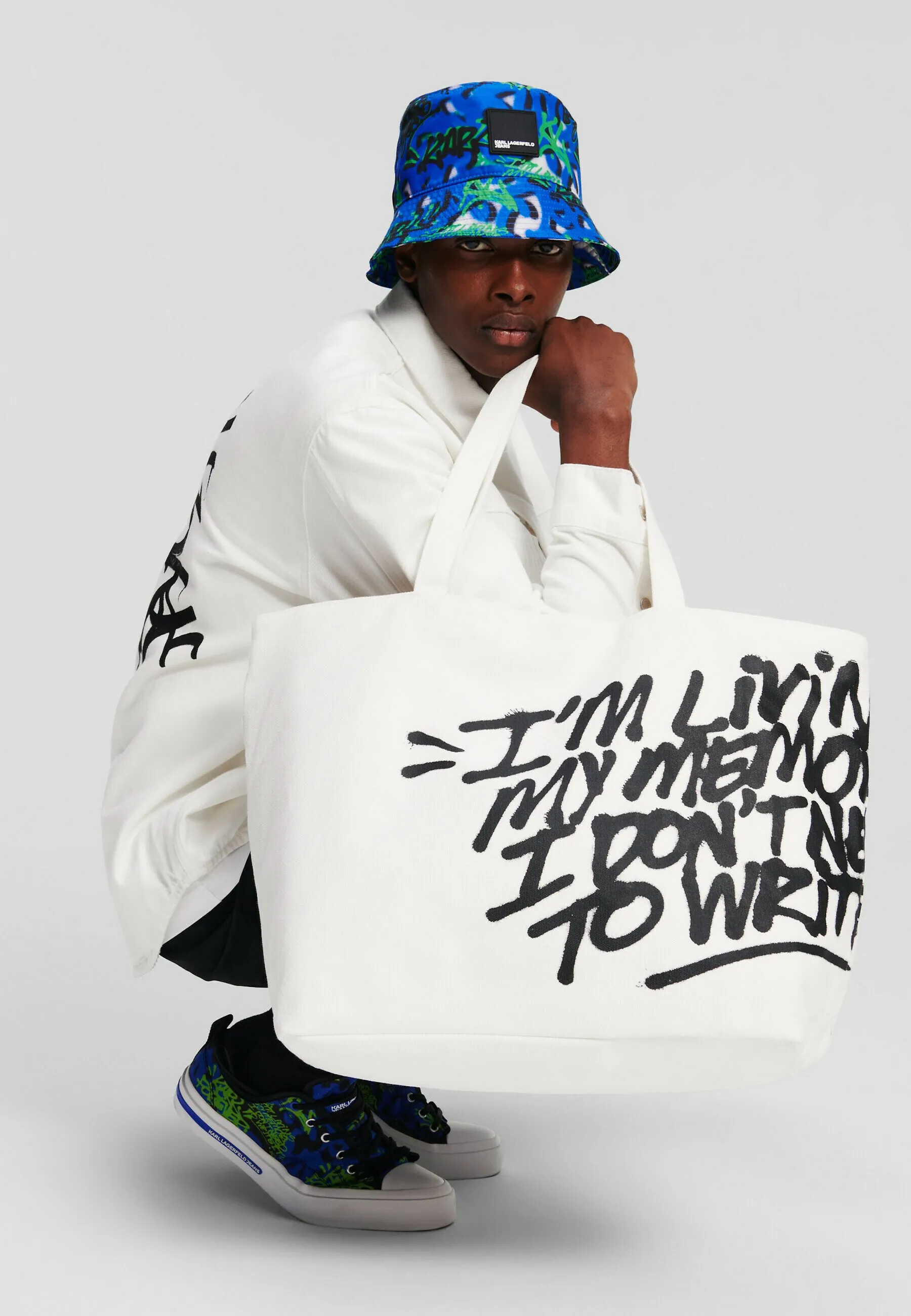 x CRAPULE2000 GRAFFITI TOTE - Shopping bag