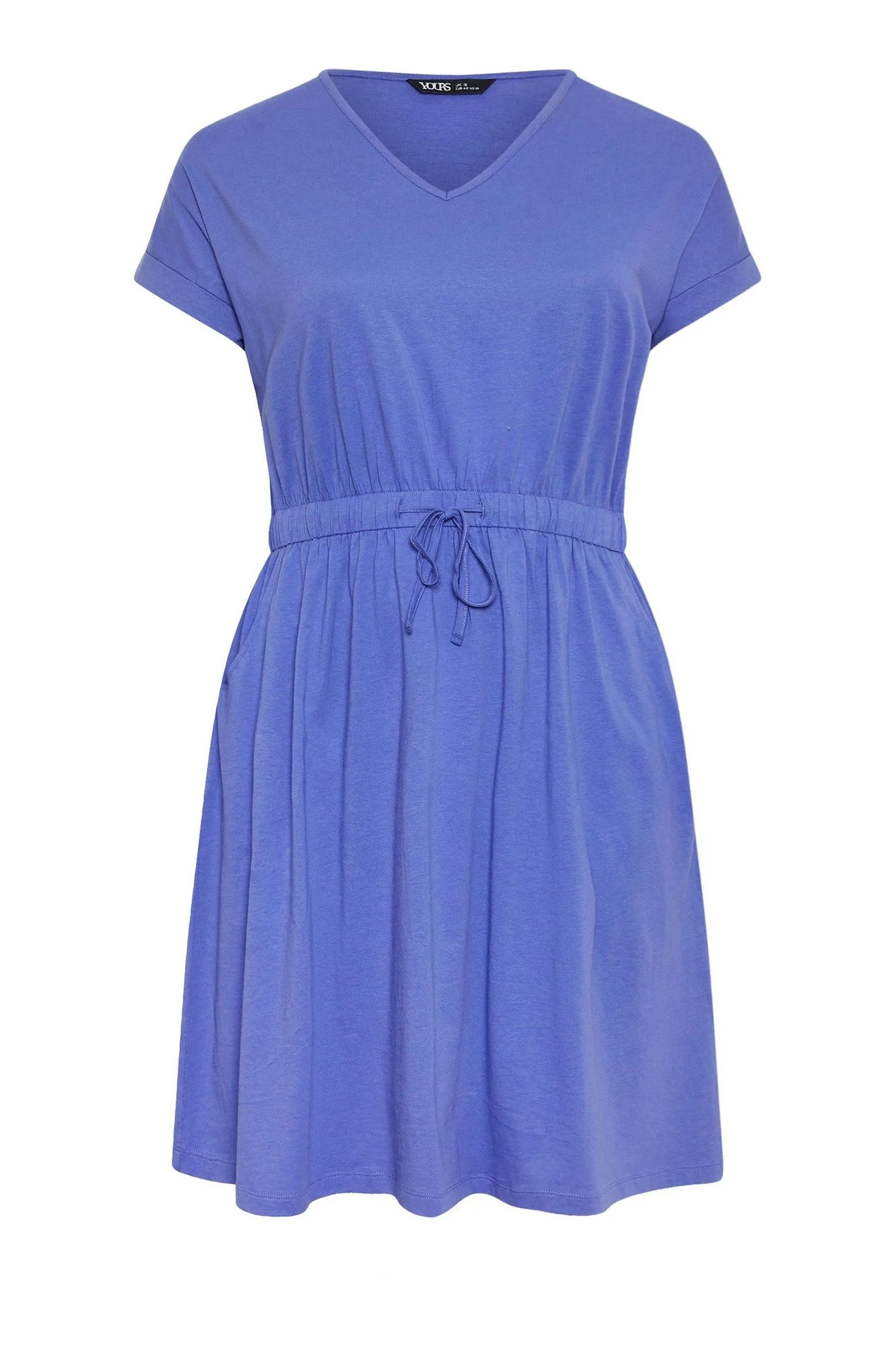 Yours Curve - Abito T-shirt con coulisse