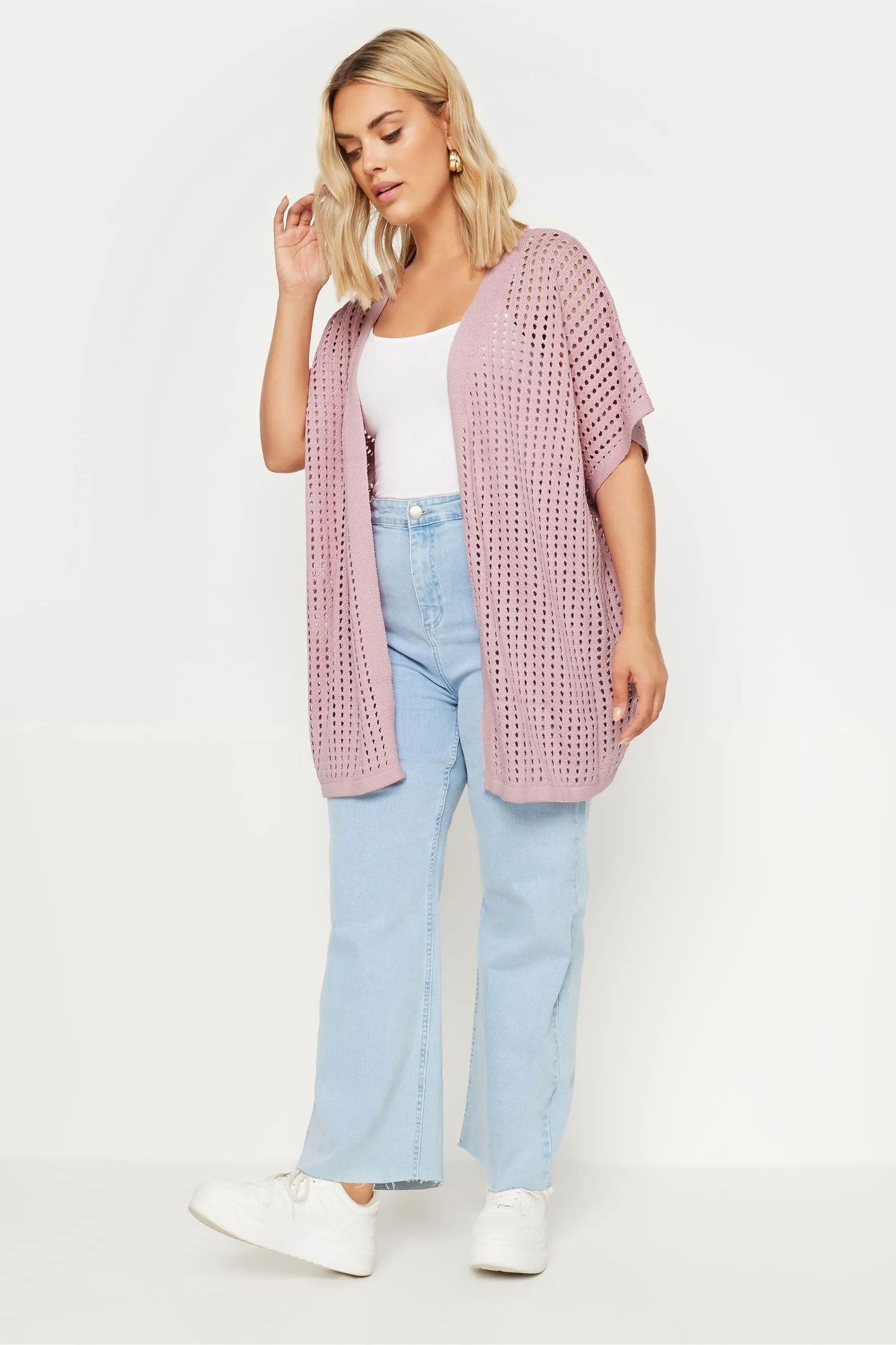 Yours Curve - Cardigan all'uncinetto