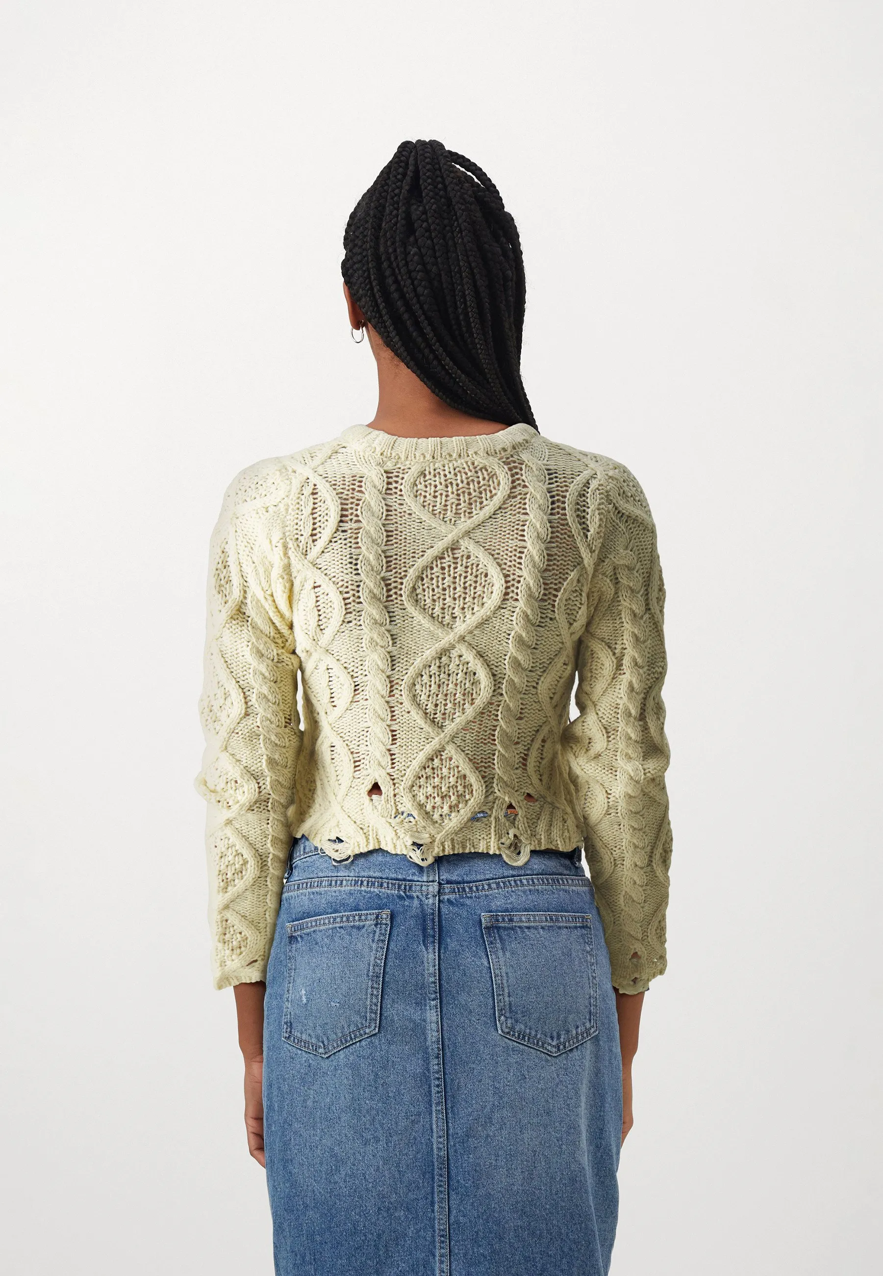 ZIP CABLE KNIT - Maglione