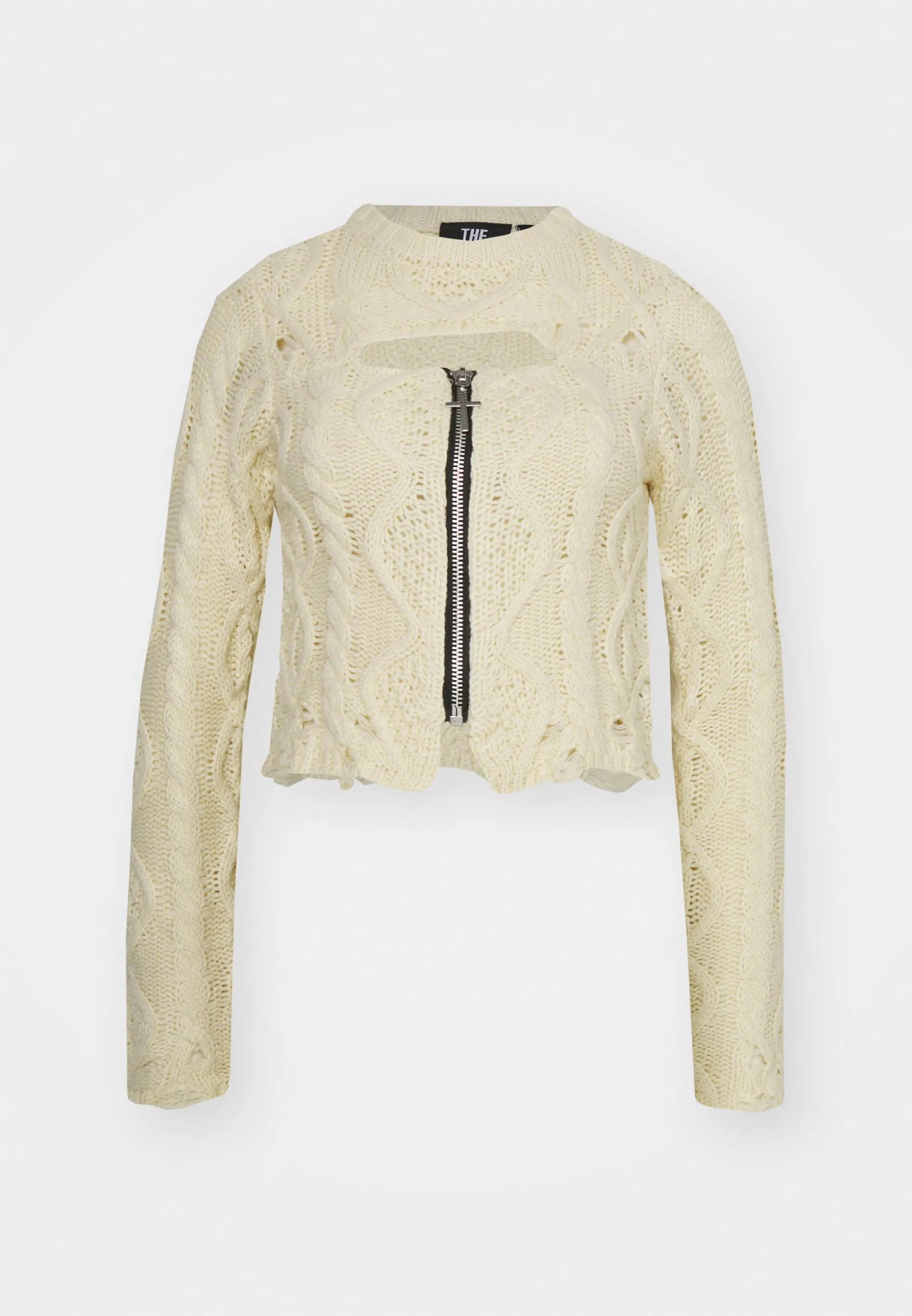 ZIP CABLE KNIT - Maglione