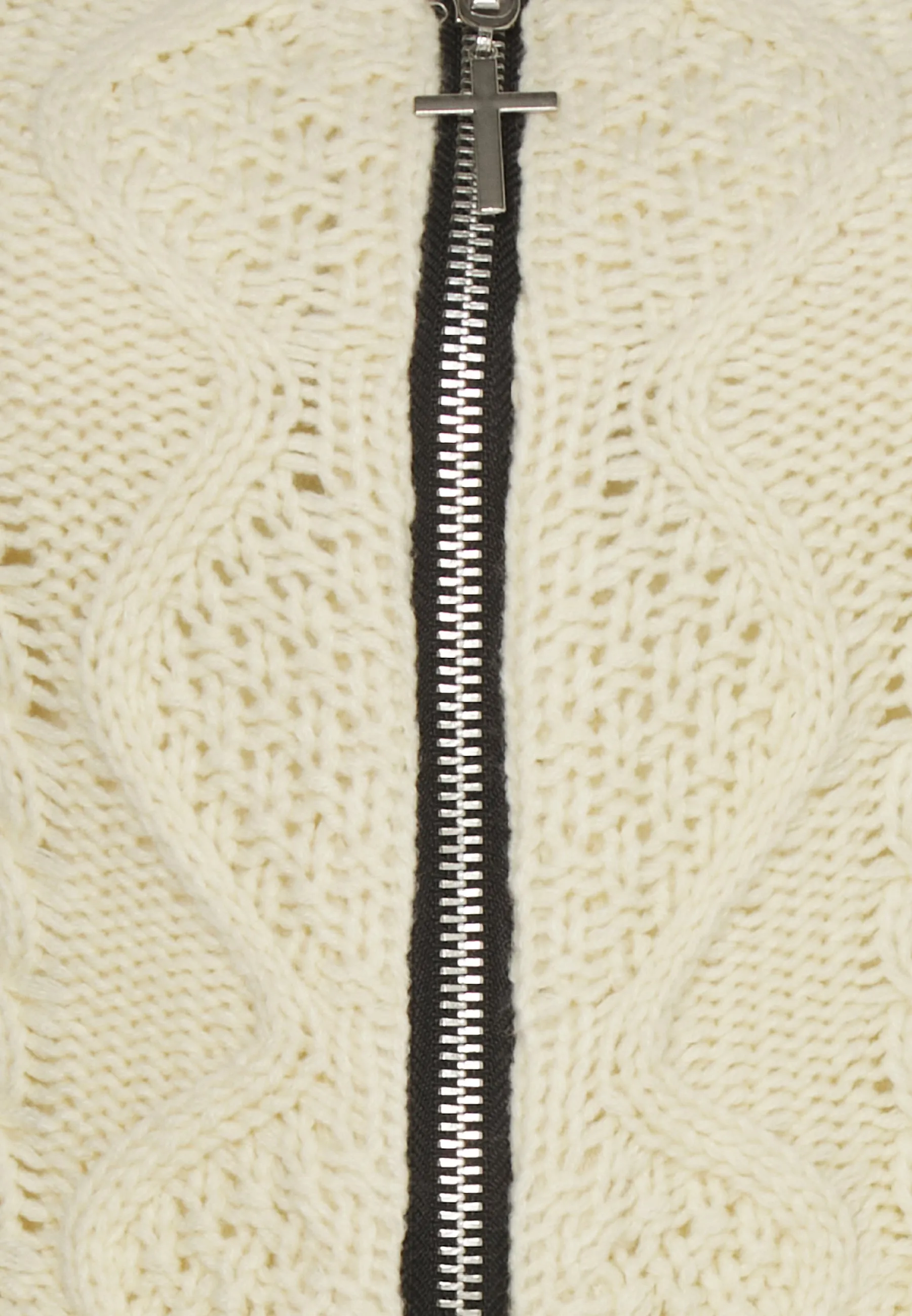 ZIP CABLE KNIT - Maglione